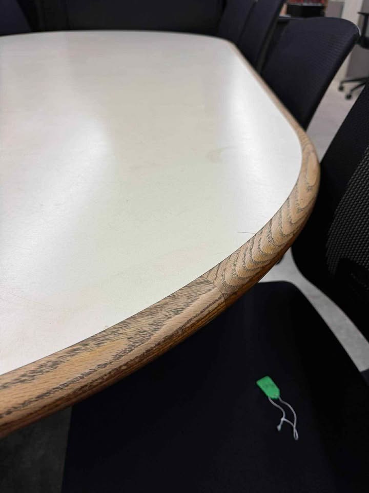 8' Wood Boardroom Table