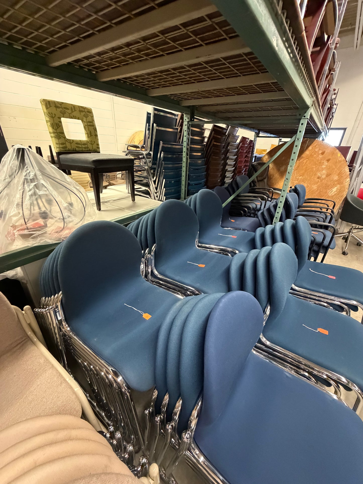 Blue Reception Chairs