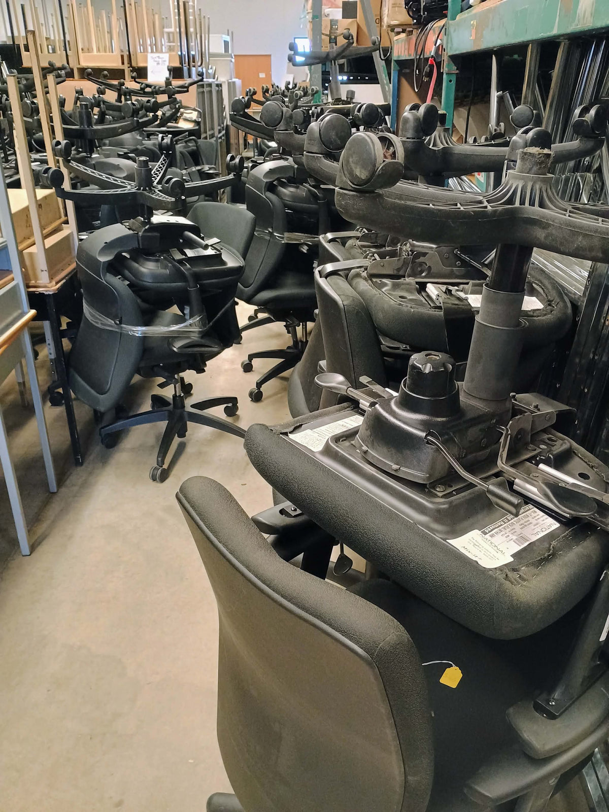 Black Teknion Amicus Office Chairs