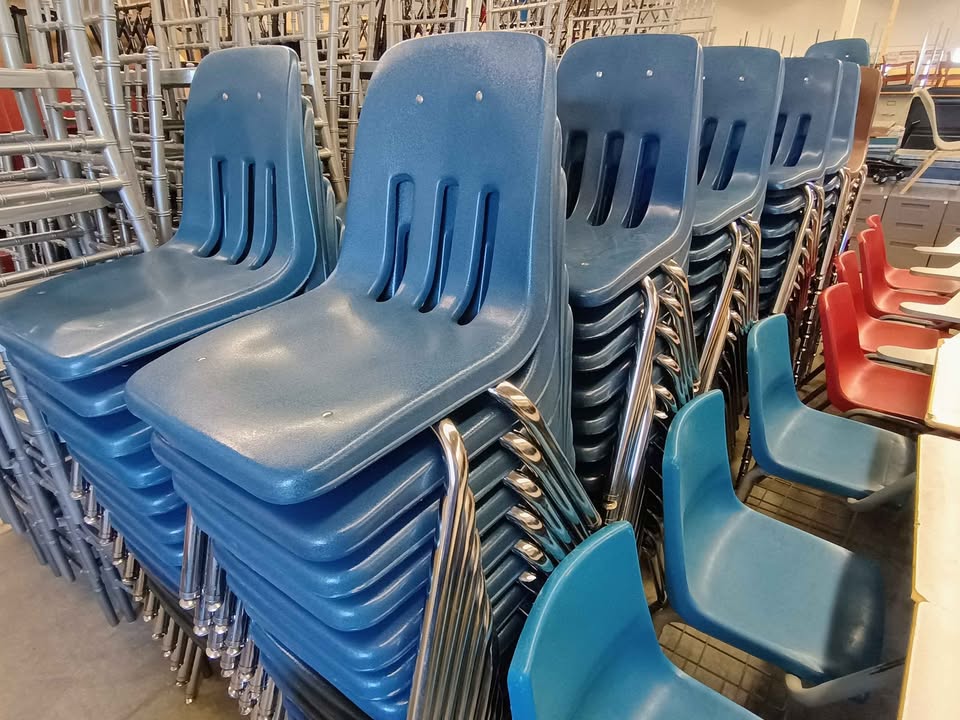 18" Virco Stacking Plastic Chairs