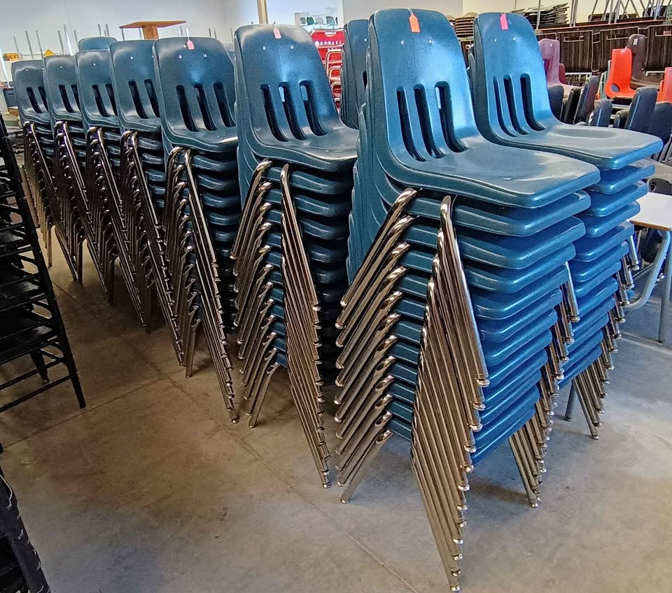 18" Virco Stacking Plastic Chairs