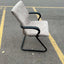 Steelcase Beige Floral Sleigh Bottom Reception Chairs