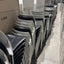 Black & White Stacking Plastic Chairs
