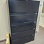 Black 5-Drawer Lateral Filing Cabinet