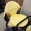 Yellow/Blue/Off-White Sleigh Bottom Stacking Chairs