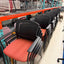 Black & Orange Stacking Reception Chairs with Arms