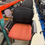 Black & Orange Stacking Reception Chairs with Arms