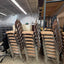 Stacking Beige/Floral Padded Banquet Chairs