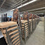 Stacking Beige/Floral Padded Banquet Chairs