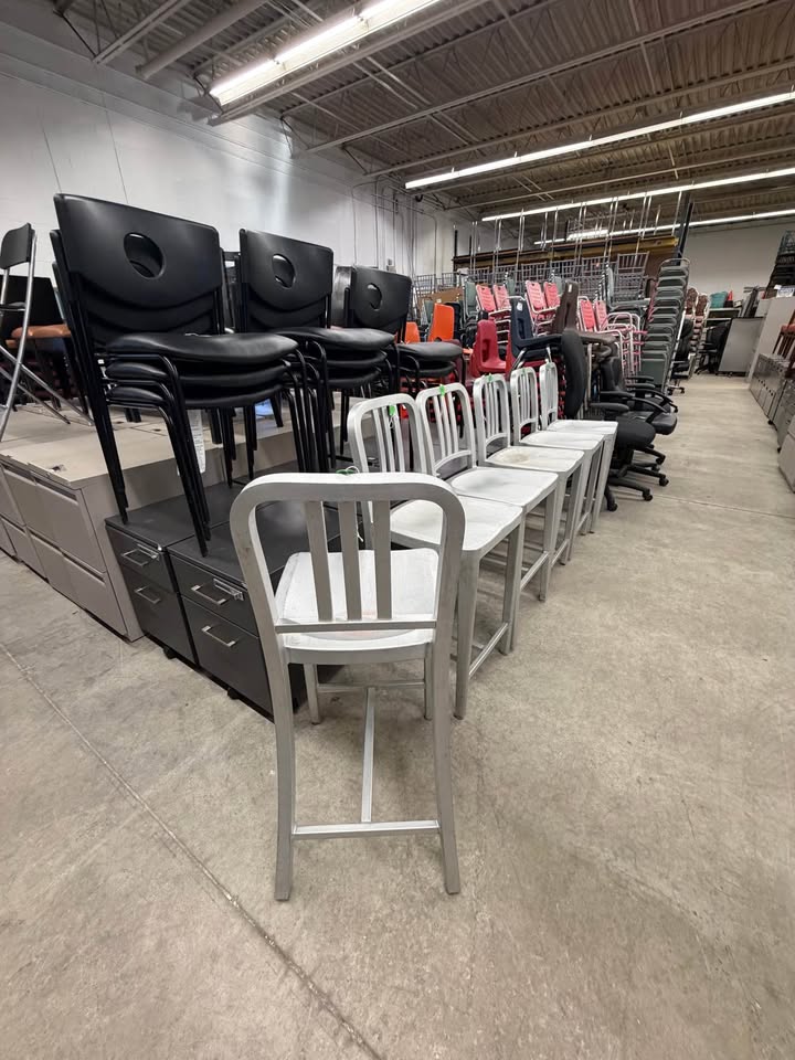 Metal Bar Height Chairs