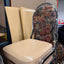 Stacking Beige/Floral Padded Banquet Chairs