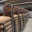 Stacking Beige/Floral Padded Banquet Chairs