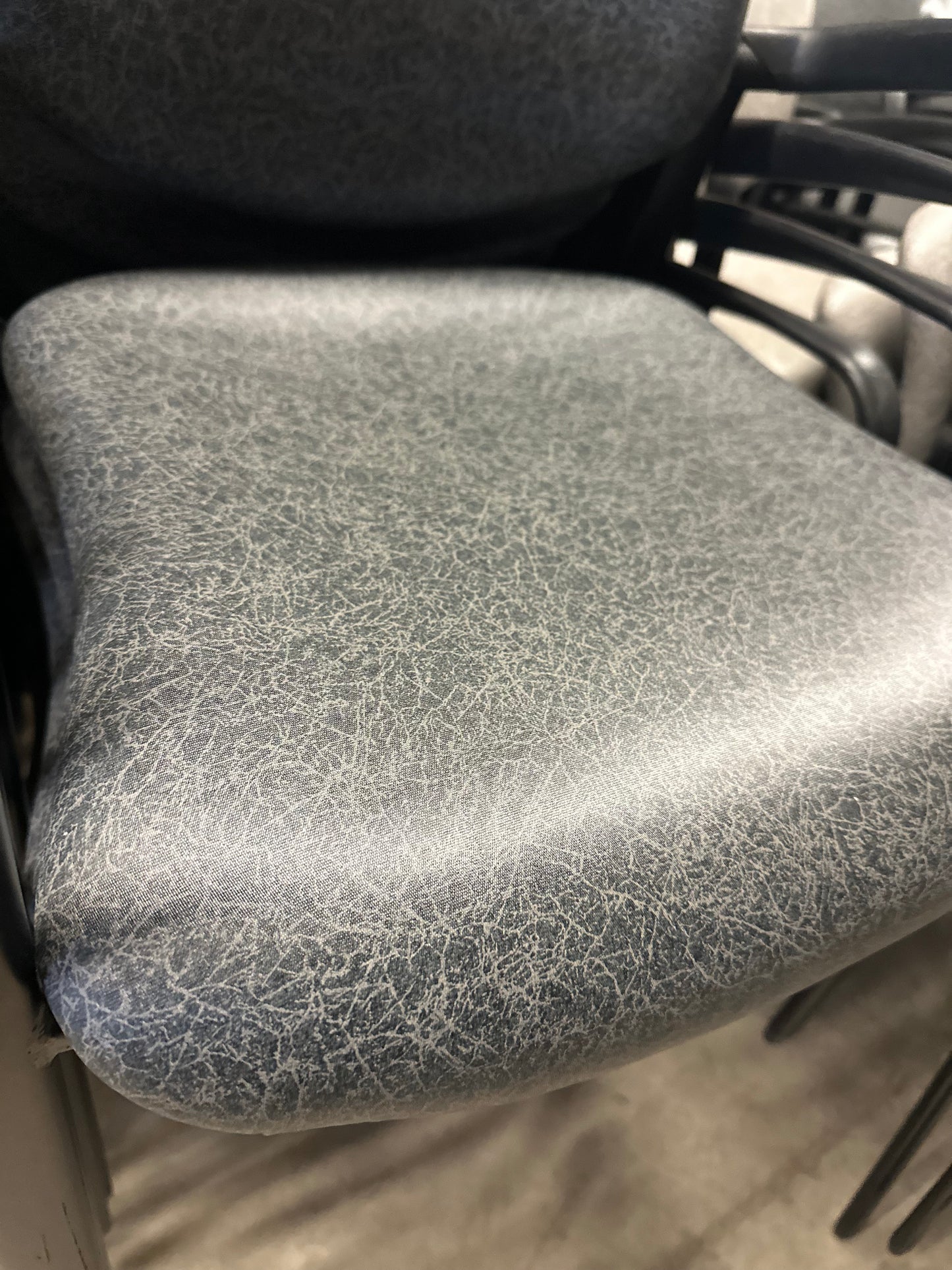 Black Vinyl Reception Chairs