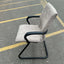 Steelcase Beige Floral Sleigh Bottom Reception Chairs