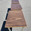 Dark Wood Grain Pocket Desks