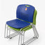 Sleigh Bottom Plastic Stacking Colourful Chairs
