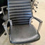 Black Ribbed Board Room Chairs