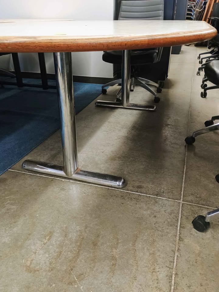 8' Wood Boardroom Table