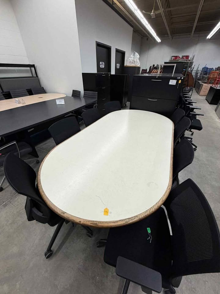 8' Wood Boardroom Table