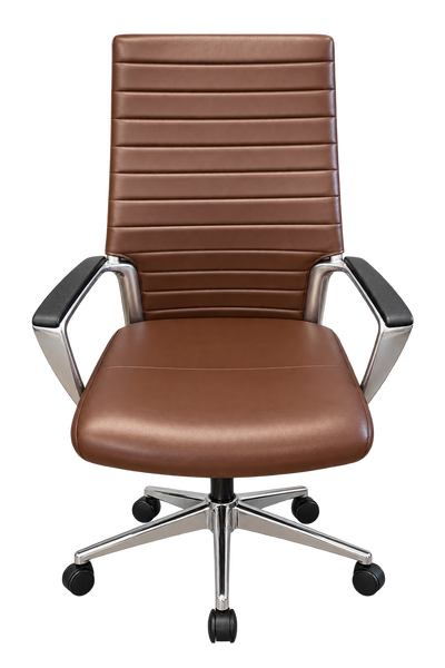 Brown Tall Back Boardroom Chairs