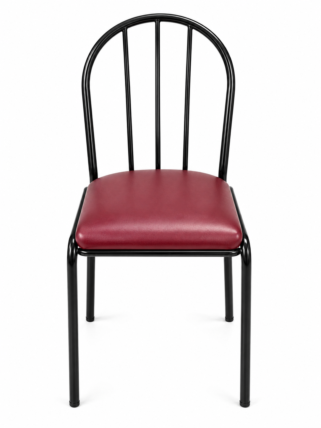 Plum/Black Coloured Restaurant Chairs
