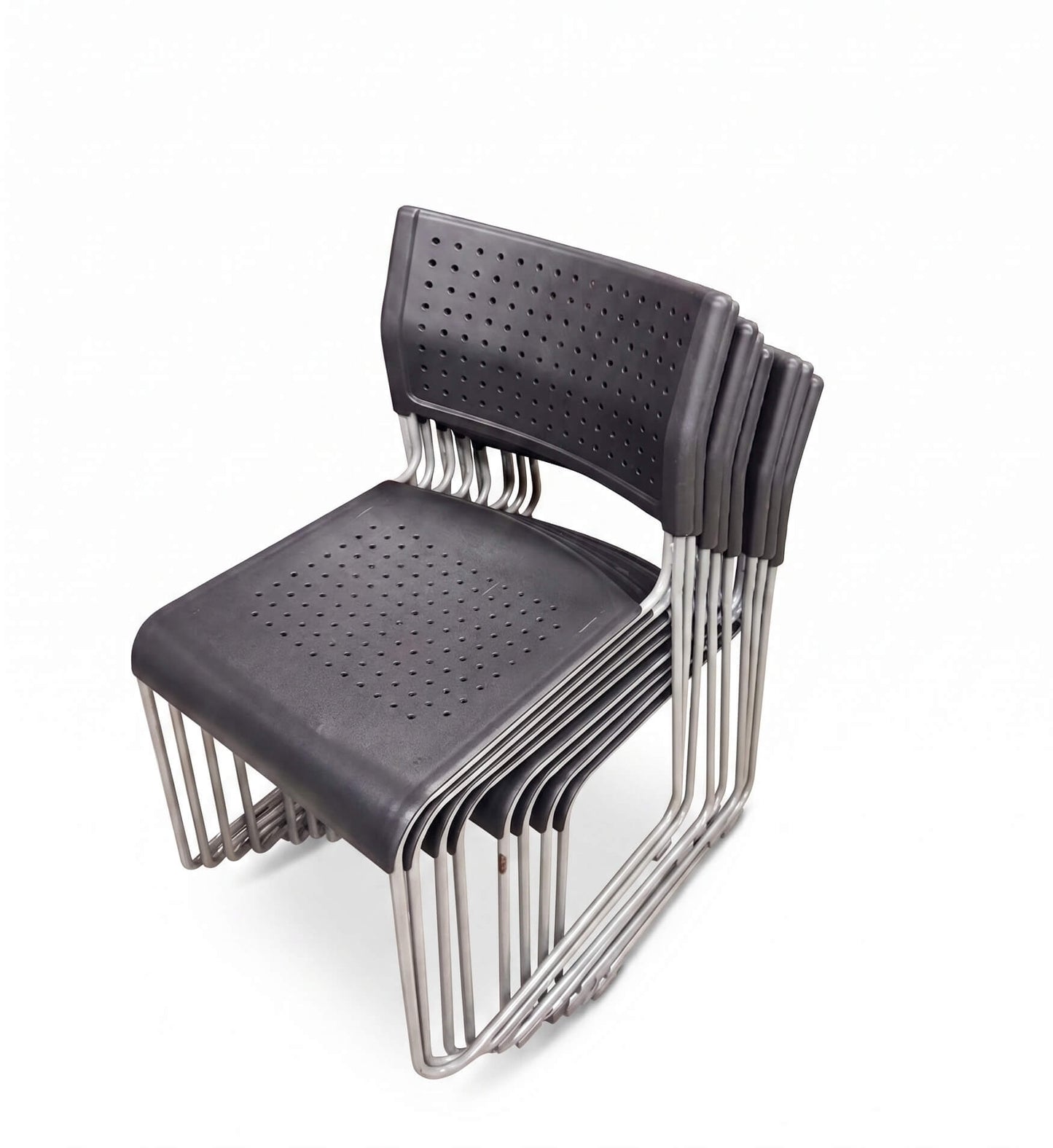 Black Plastic Stacking Chairs