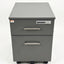 Dark Grey Rolling Electronic Wood Pedestals
