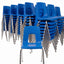 18" Royal Blue Stacking Chairs