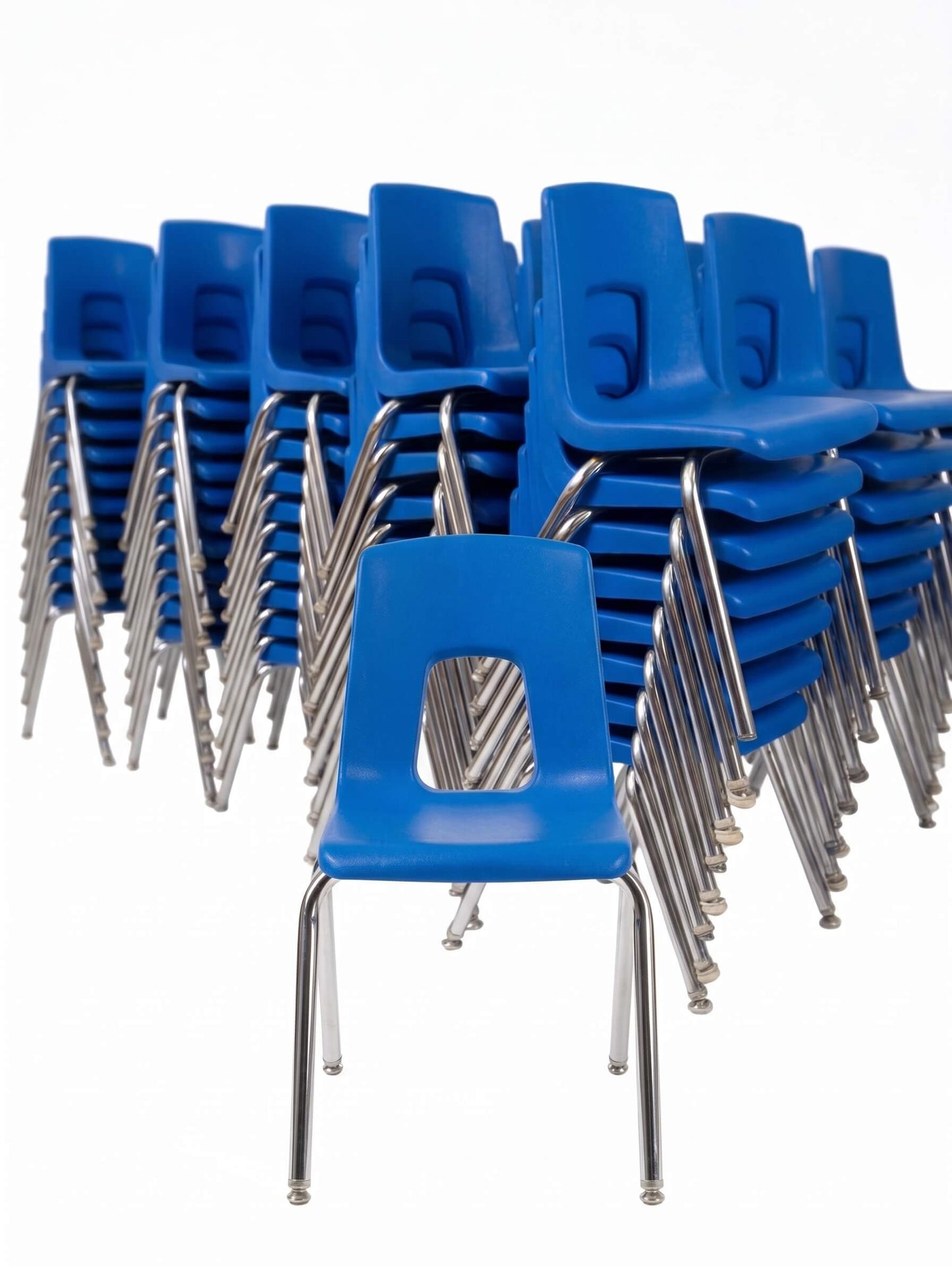 18" Royal Blue Stacking Chairs