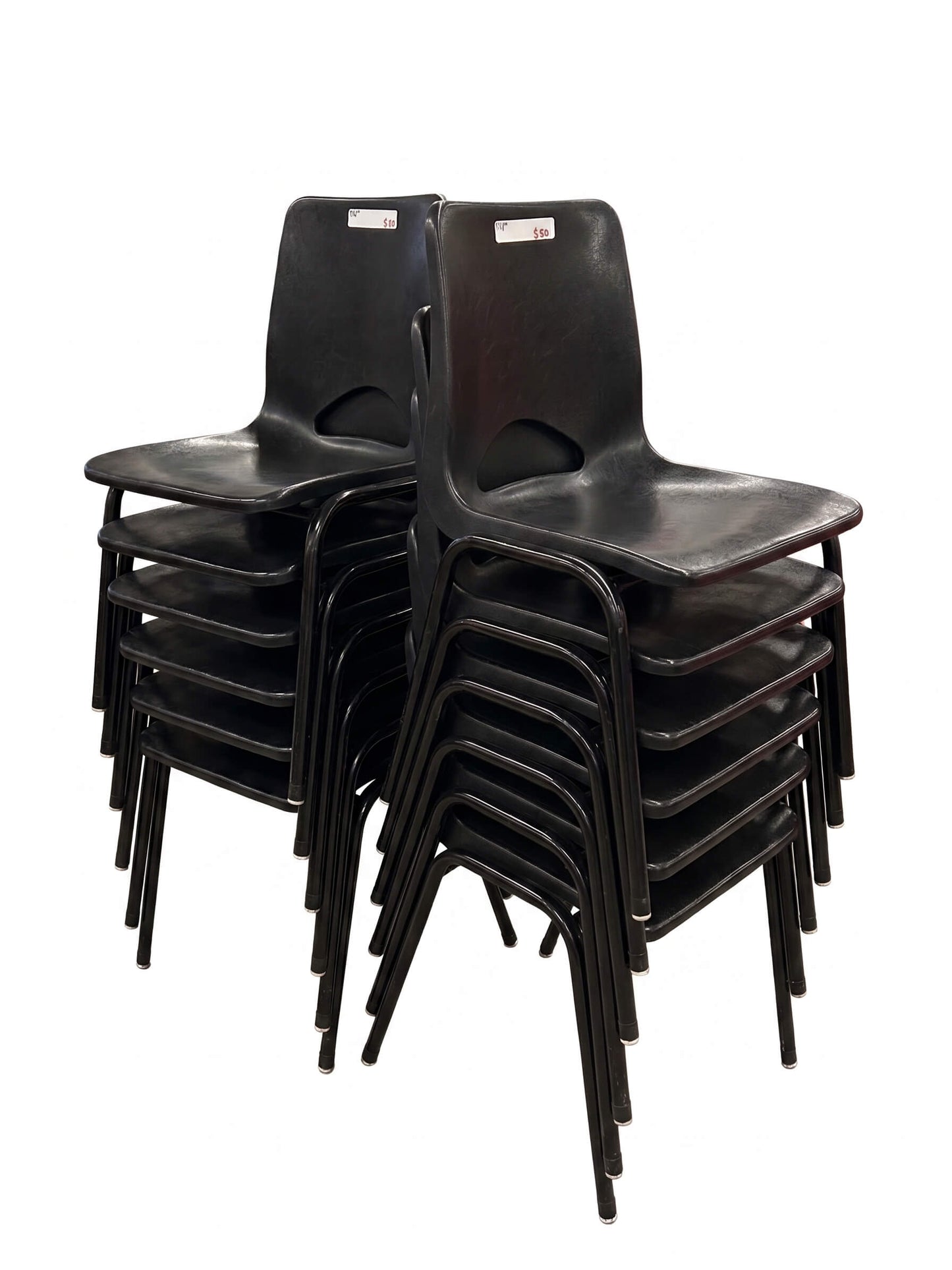 17" Black Kid/Teen Chairs