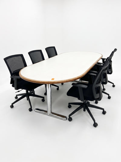 8' Wood Boardroom Table