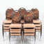 Stacking Beige/Floral Padded Banquet Chairs