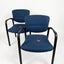 Blue Fabric Reception Chairs with Arms