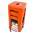 Orange Metal Stools