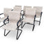 Steelcase Beige Floral Sleigh Bottom Reception Chairs