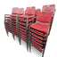 Stacking Red Plastic Chairs