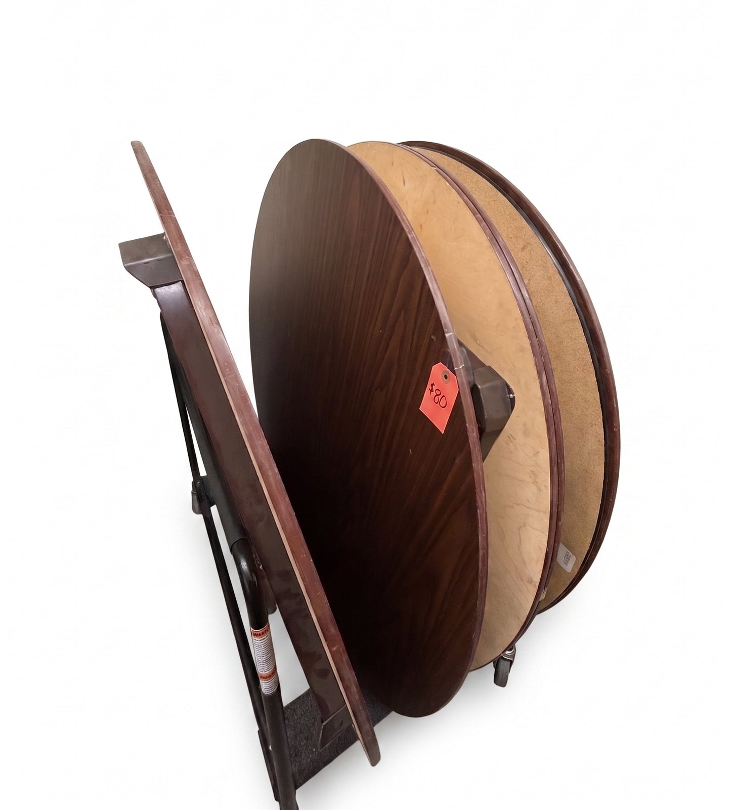 Dark Brown 5' Round Banquet Tables