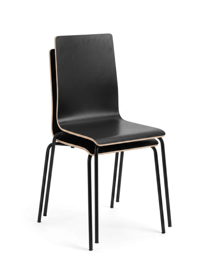 Black Wood Stacking Chairs