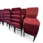 Burgundy Interlocking Stacking Church Chairs