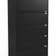Black 5-Drawer Lateral Filing Cabinet