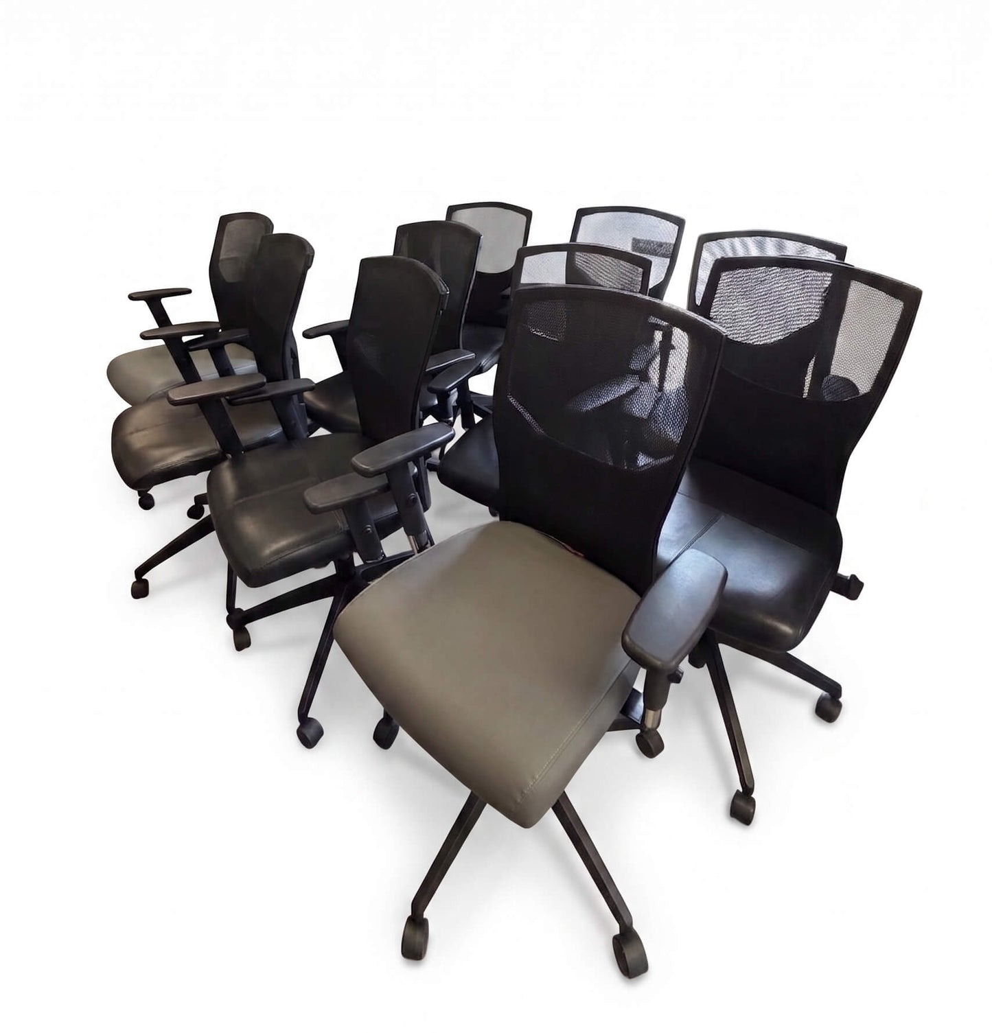 Global Upholstery Adjustable Mesh Back Rolling Office Chairs
