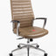 Beige Ribbed Back Office Chairs