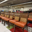 Brown/Orange Wood Restaurant Chairs