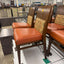 Brown/Orange Wood Restaurant Chairs