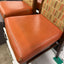 Brown/Orange Wood Restaurant Chairs