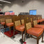 Brown/Orange Wood Restaurant Chairs