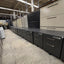 Dark Grey Rolling Electronic Wood Pedestals