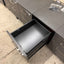 Dark Grey Rolling Electronic Wood Pedestals