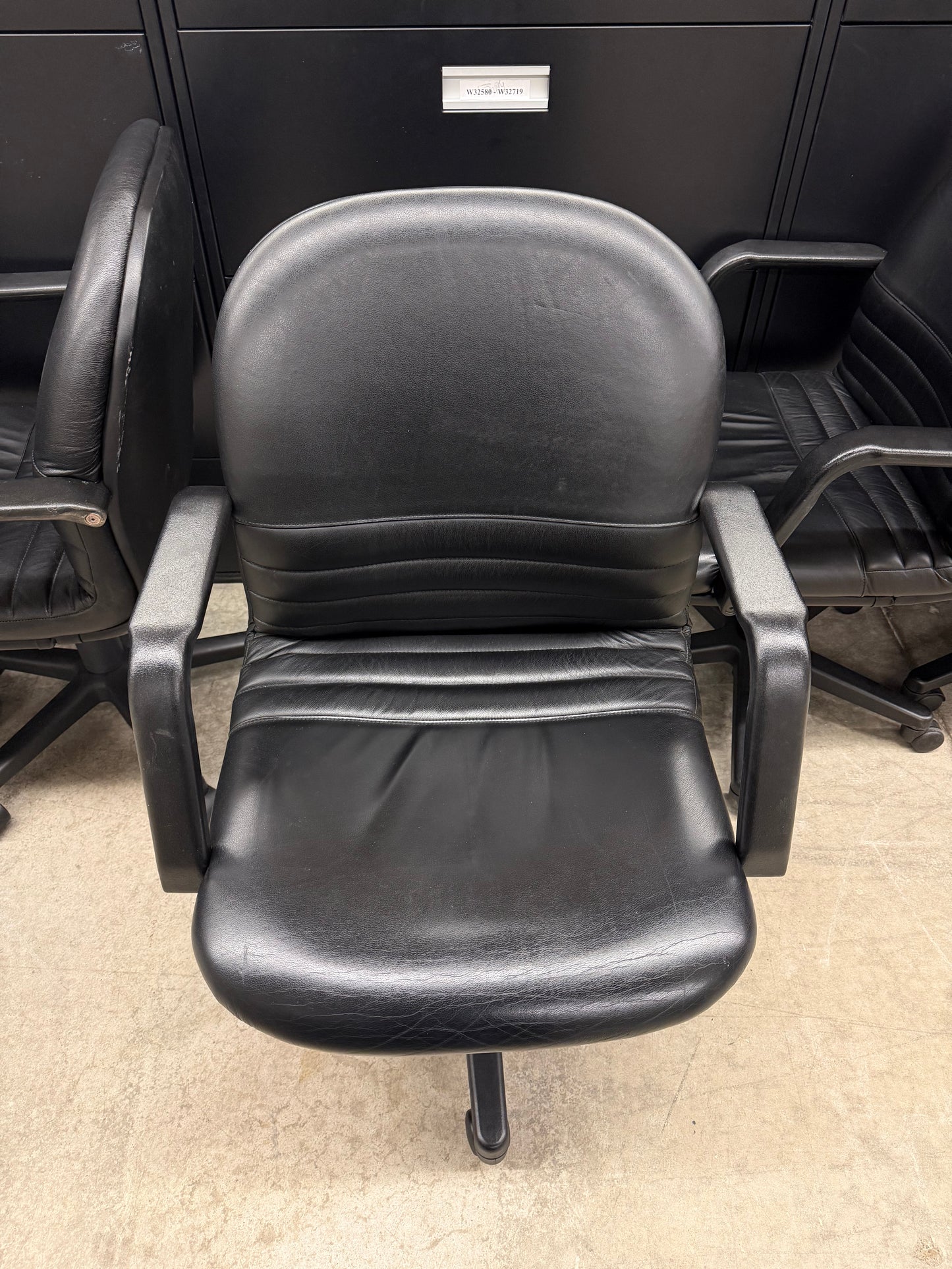 Black Vinyl Office Chairs
