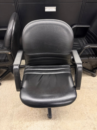Black Vinyl Office Chairs